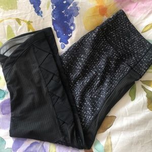 Gorgeous lulu capris with criss-cross leg detail